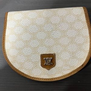 Celine Off White Macadam Bifold Wallet